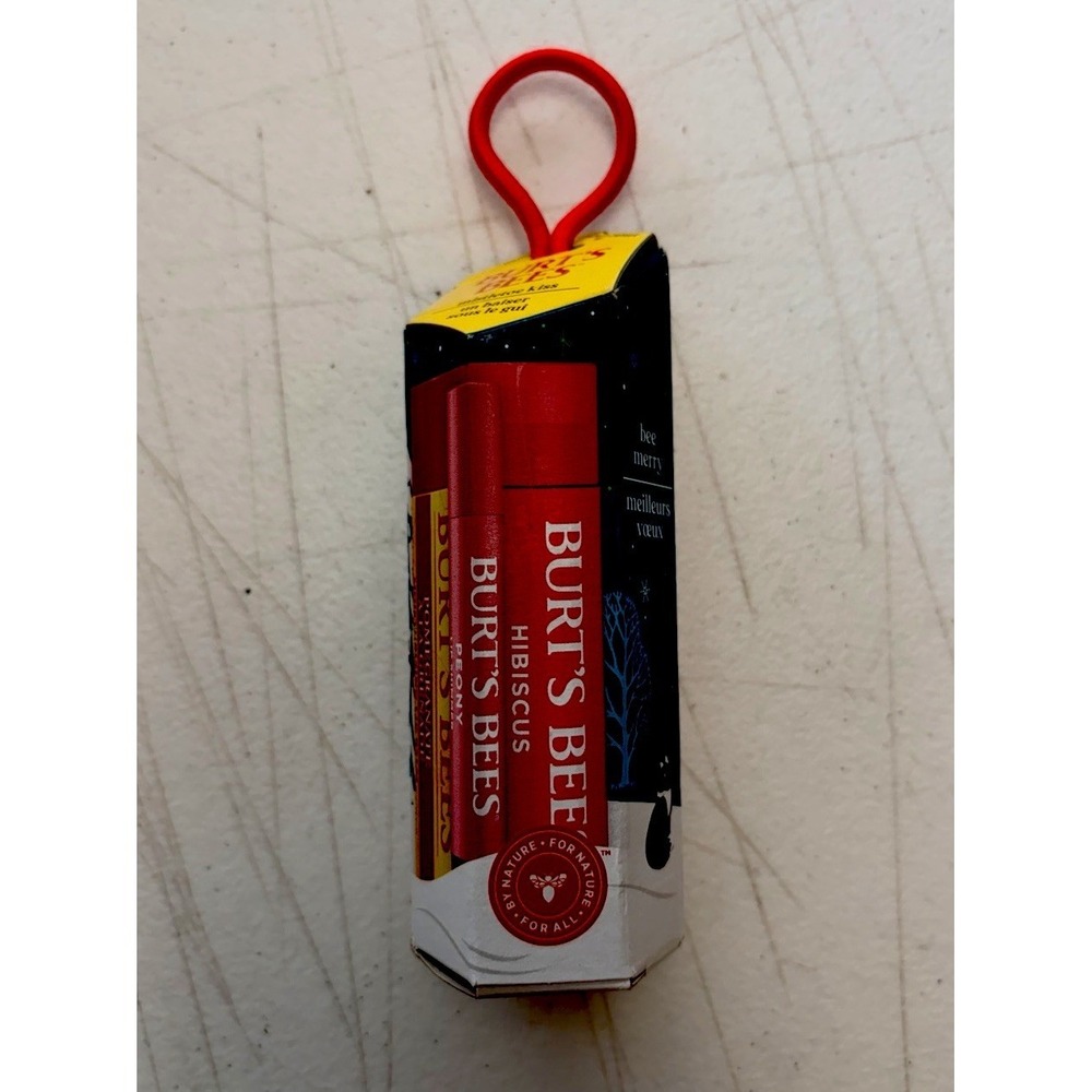 Burt's Bees Holiday Limited Edition Mistletoe Kiss Lip Balm Gift Set 3pc - New